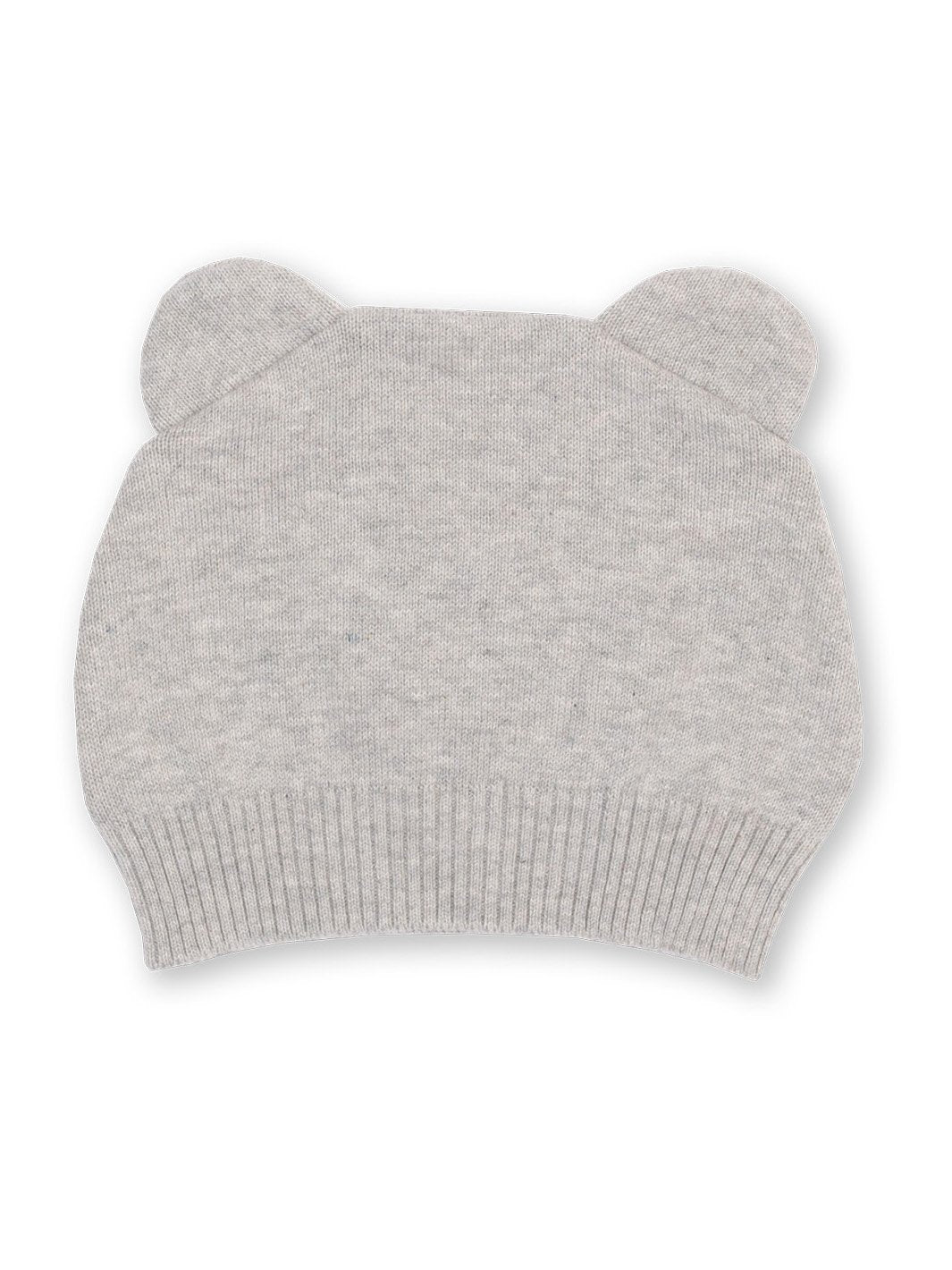 Parte posterior del gorro tejido nutria en algodón orgánico, mostrando su textura cálida y el diseño ajustado para mayor comodidad.