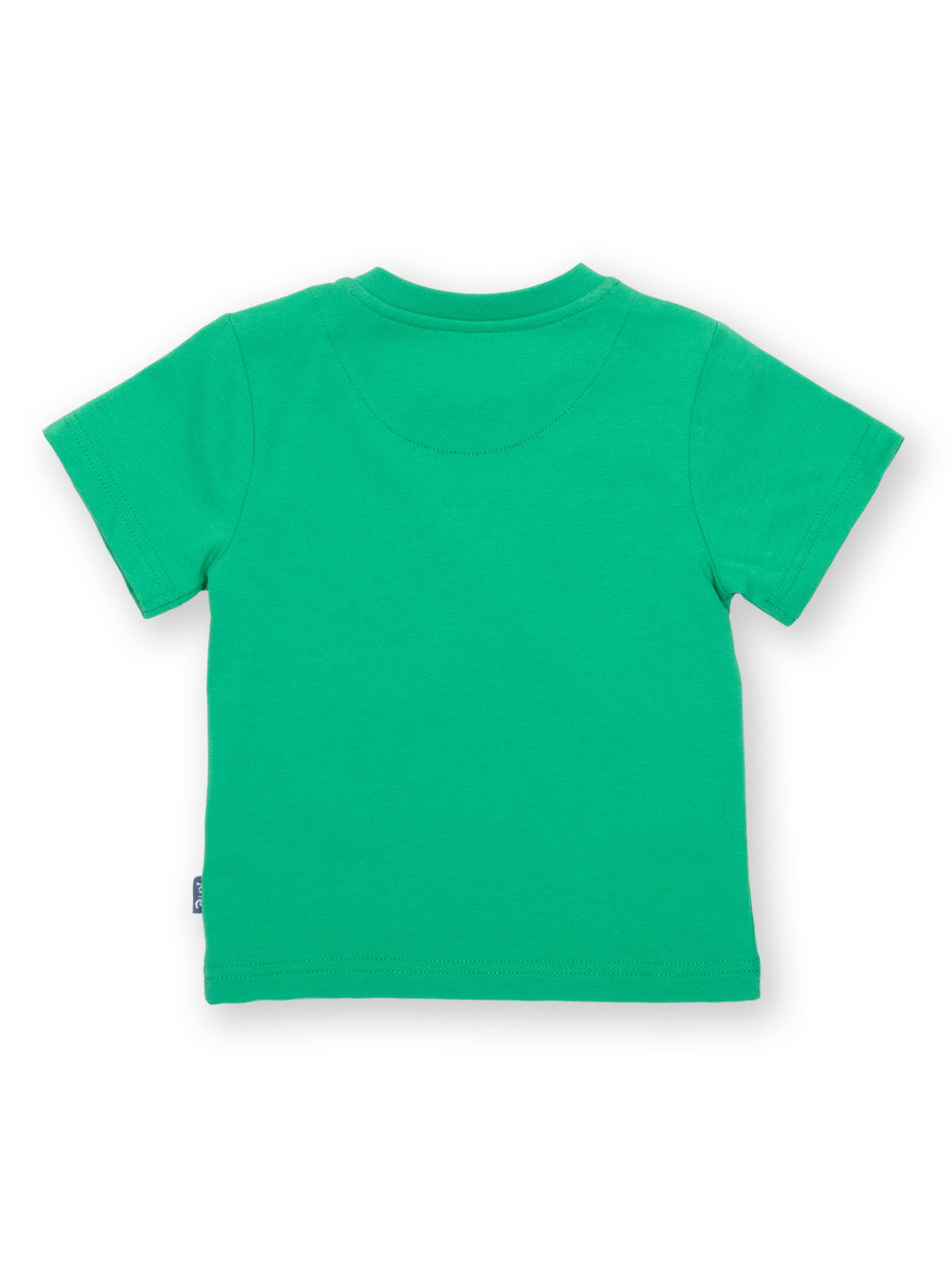 Vista trasera de la Polera Carro Bomba, camiseta infantil de algodón orgánico.