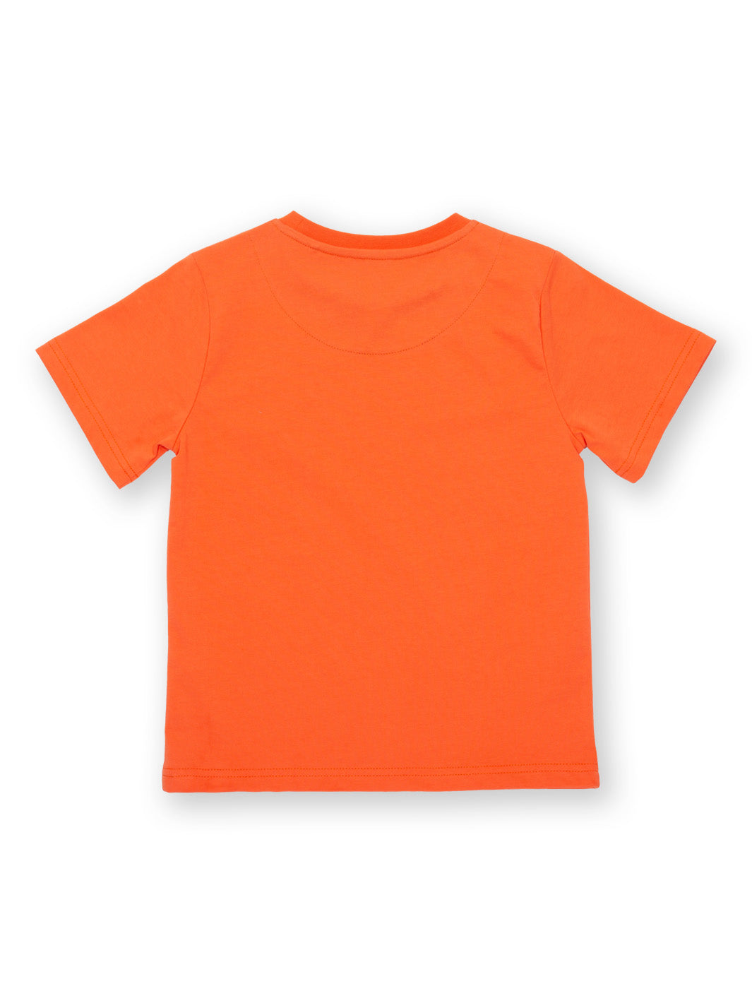 Vista trasera de la Polera Jirafitas de algodón orgánico, diseño cómodo y versátil.