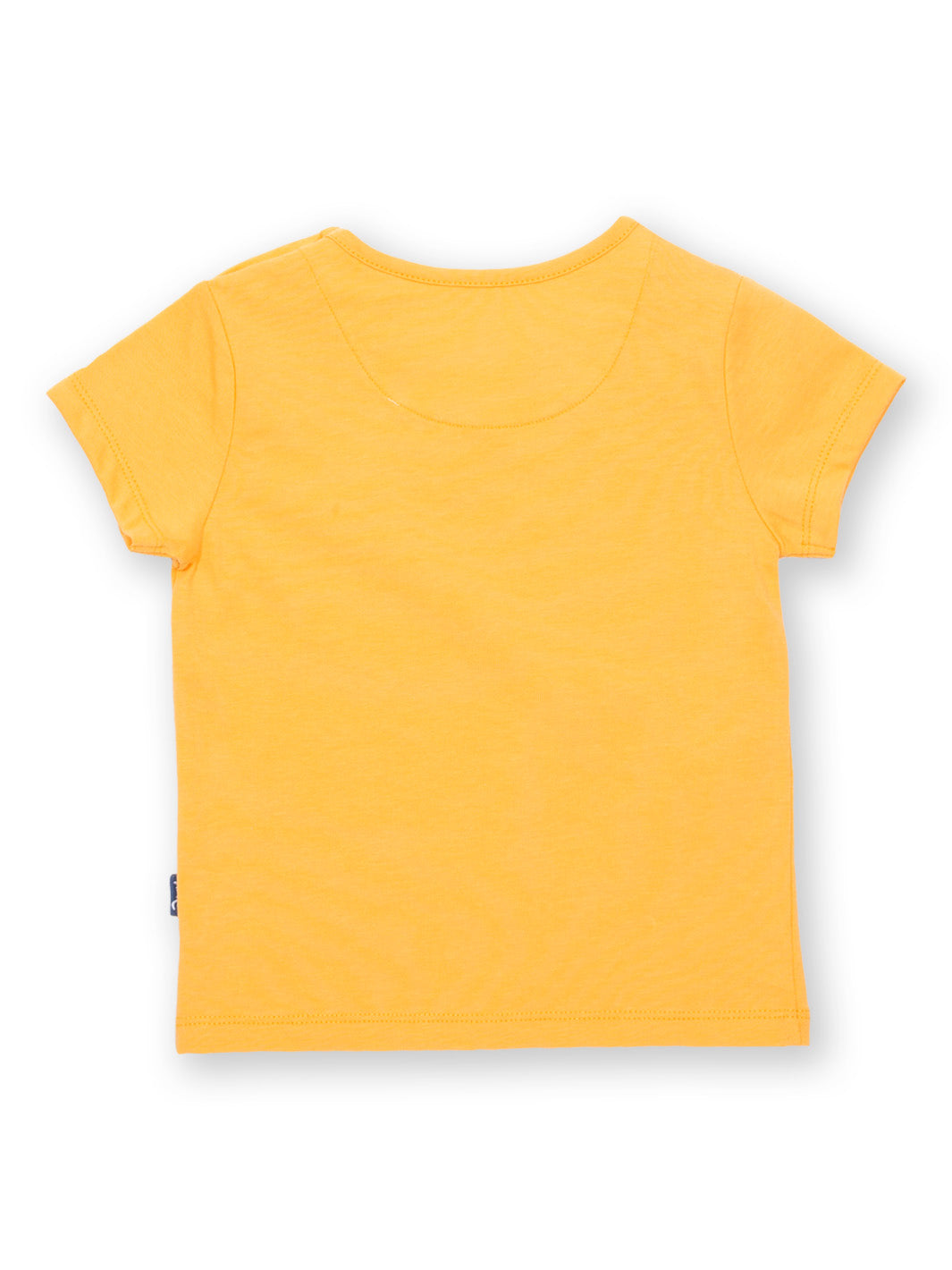 Vista trasera de la Polera Pequeño Gatito de algodón orgánico, diseño cómodo y versátil.