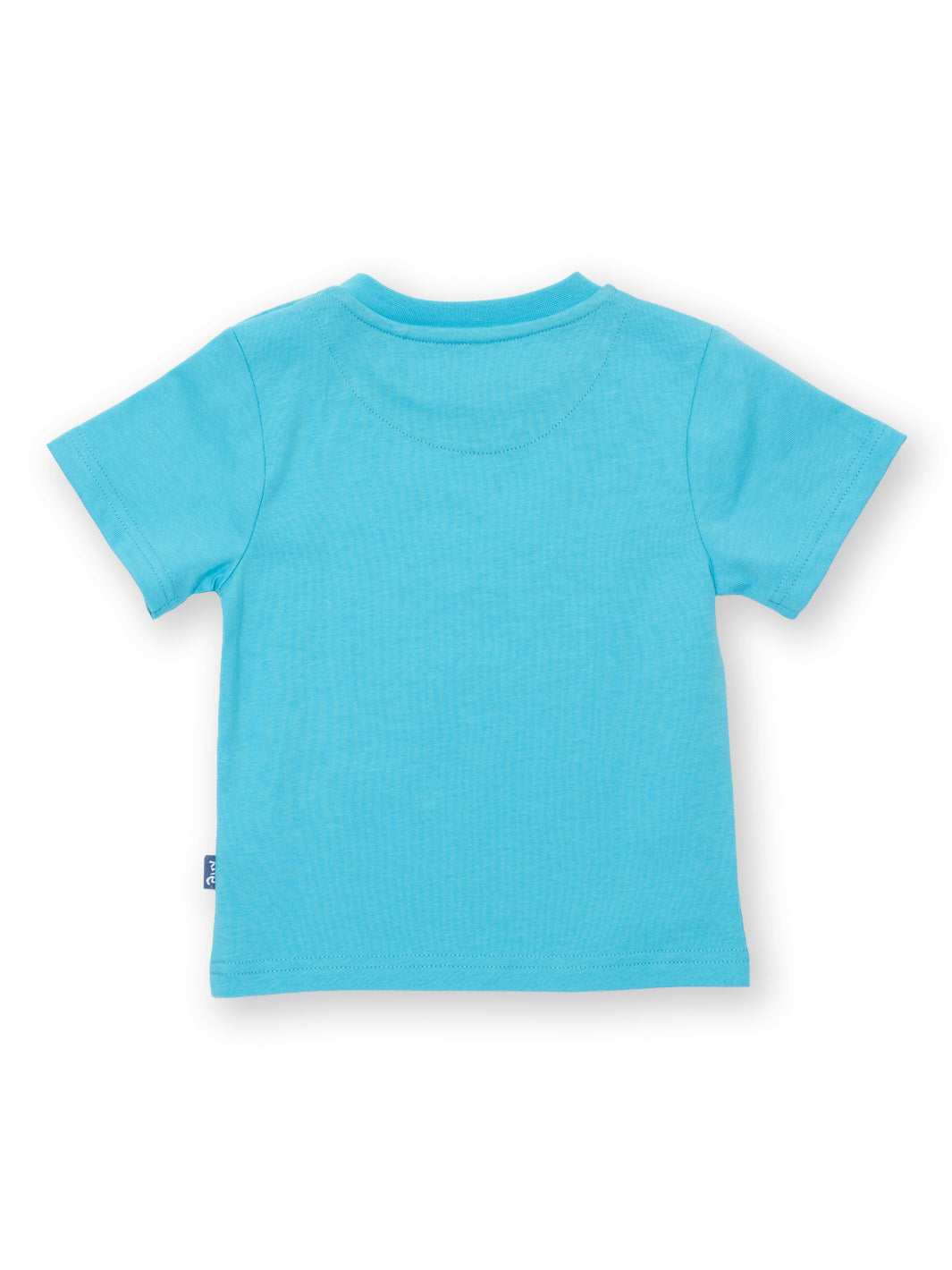 Vista trasera de la Polera Vaca Tractorista de algodón orgánico, diseño cómodo y versátil.