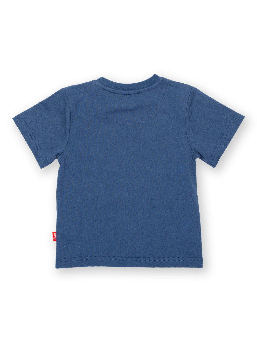 Vista trasera de la Polera Vacaciones de algodón orgánico, diseño cómodo y versátil.