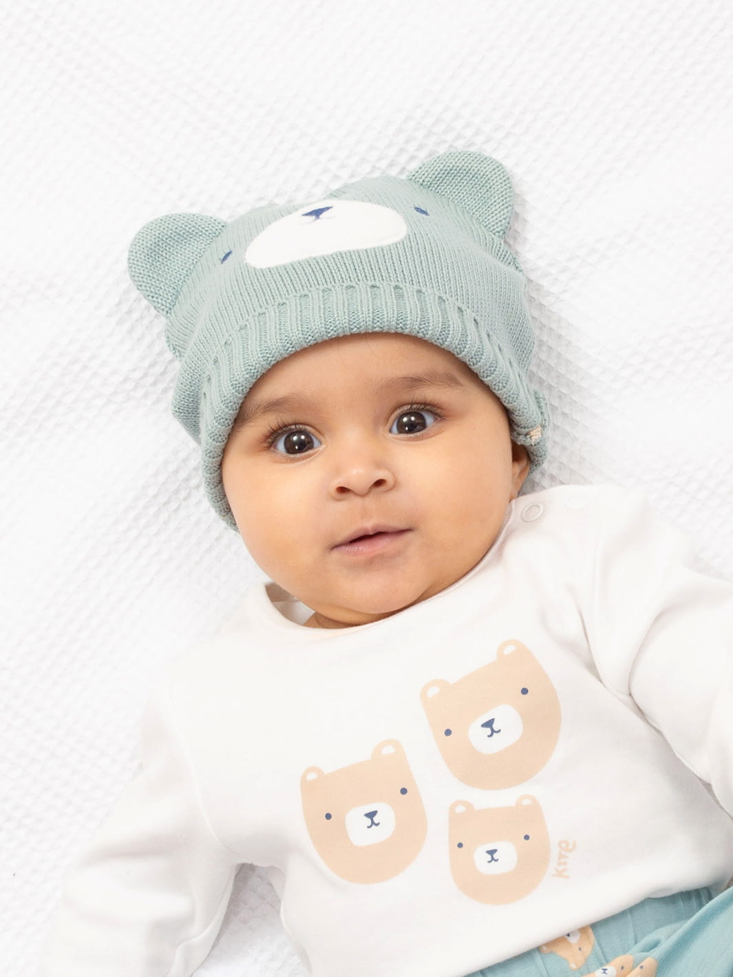 Gorro tejido osito bebé