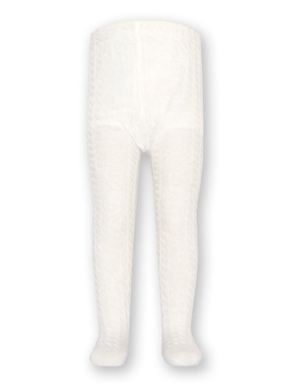 Pantys trenzadas blanco invierno