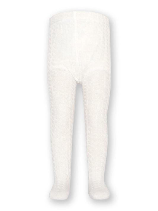 Pantys trenzadas blanco invierno