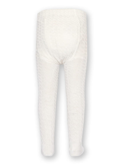 Pantys trenzadas blanco invierno