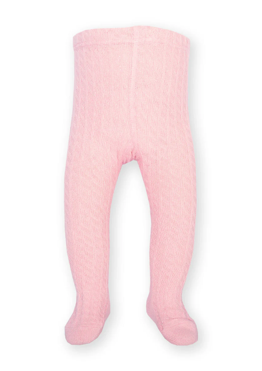 Pantys trenzadas rosado pastel