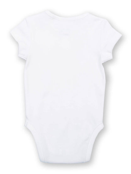 Body hola jirafa en algodón orgánico, vista trasera, ropa de guagua Chile.