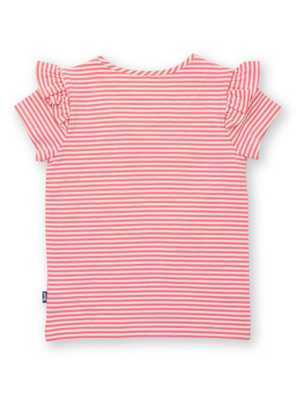 Vista trasera de la Polera con Alitas de algodón orgánico, diseño cómodo y versátil.